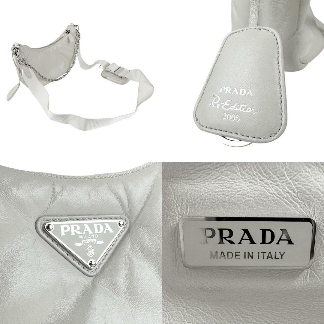 PRADA - プラダ PRADA ショルダーバッグ レザー ホワイト