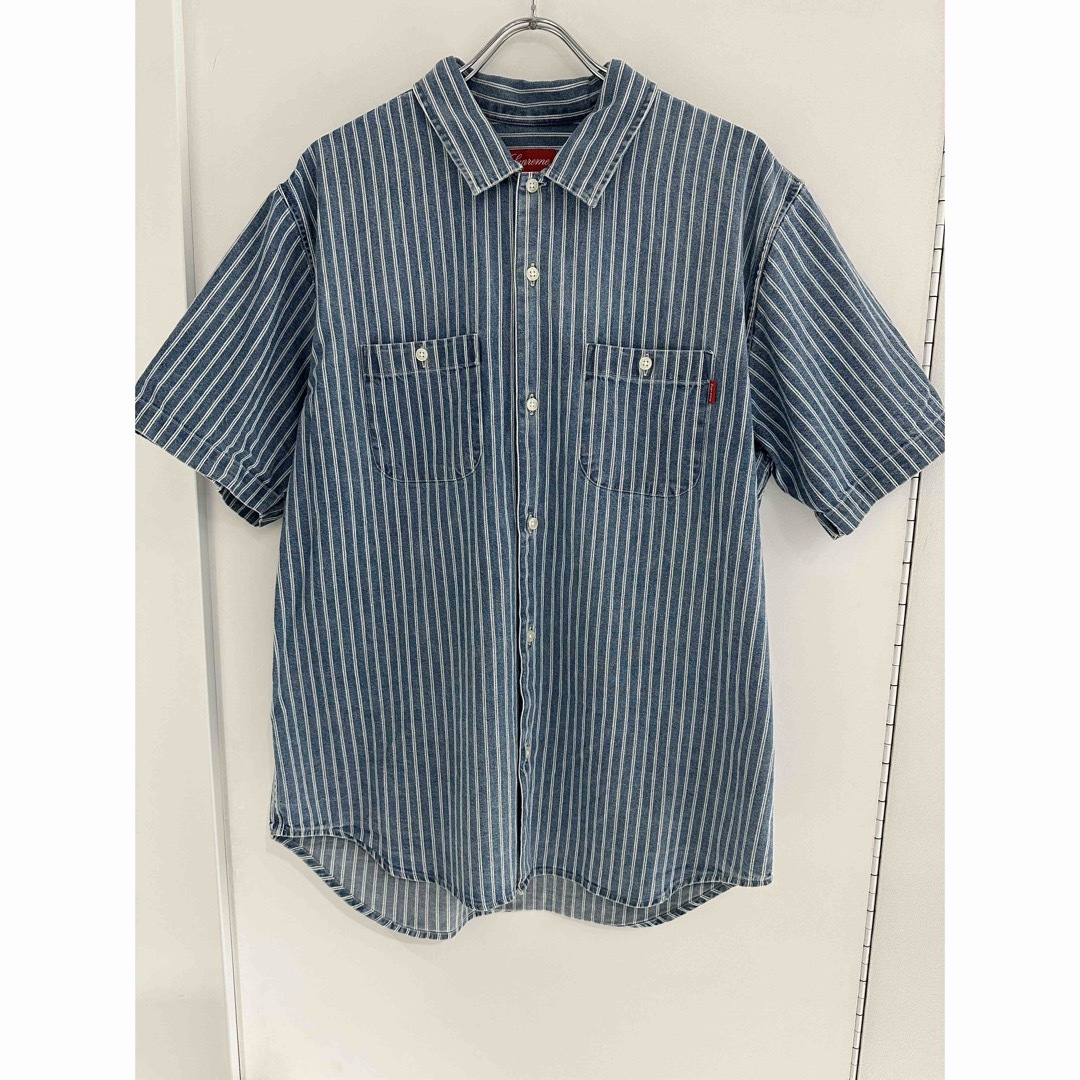 贅沢品 Supreme by 窪塚着用の通販 shirt denim stripe Supreme 17SS - トップス