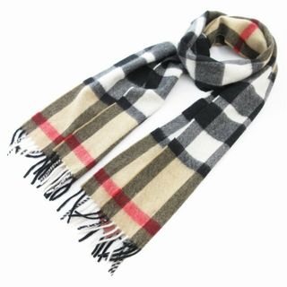 アザー(other)のジョシュアエリス タグ付き マフラー フリンジ カシミヤ ベージュ(マフラー/ショール)
