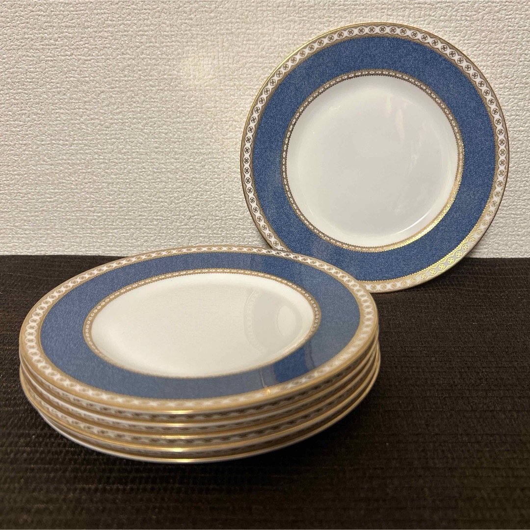 376 ウエッジウッド 希少未使用ユーランダーパウダーブルー プレート