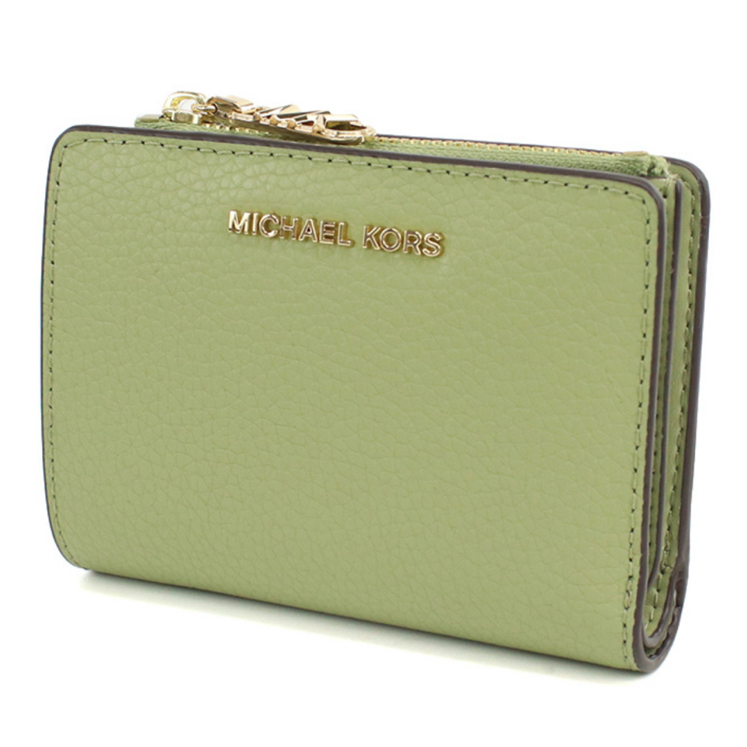 マイケルコース MICHAEL KOR 二折財布 32S4G8ED7L グリーン系 MICHAEL KORS EMPIRE 二折財布 32S4G8ED7L LEATHER 334 SMOKEY