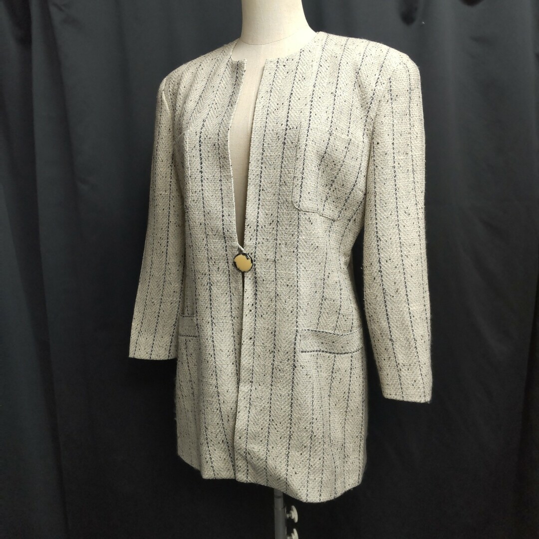 【受注生産品】 jun ashida - 美品☆jun ashida【ジュン アシダ】ノーカラー ジャケット・アウター