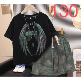 キッズ 子供服 セットアップ 上下セット KSFC116(110-170)(Tシャツ/カットソー)