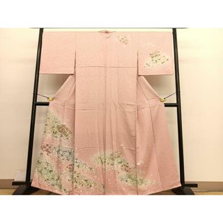 平和屋着物■訪問着　舞花文　暈し染め　正絹　逸品　BAAT3732hv(着物)