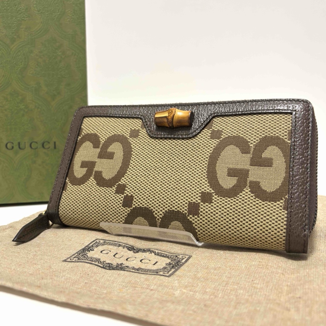 GUCCI - 【未使用】最新現行品 GUCCI グッチ 長財布 バンブー
