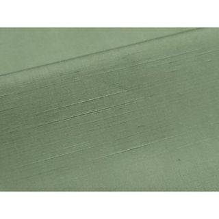 平和屋着物■上質な紬　山葵色　正絹　逸品　DAAU1565xg(着物)