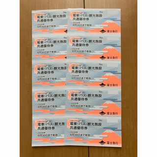 富士急行　株主優待券　10枚　匿名発送(遊園地/テーマパーク)
