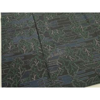 平和屋着物■本場大島紬　エ霞樹林文　正絹　逸品　DAAS7480xg(着物)