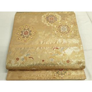 平和屋着物▼六通柄袋帯　正倉院花鳥文　金糸　正絹　逸品　DAAS7450xg(帯)
