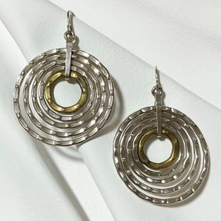 ロンハーマン(Ron Herman)のvintage silver 925 ピアス グルグル サークル コンボカラー(ピアス)