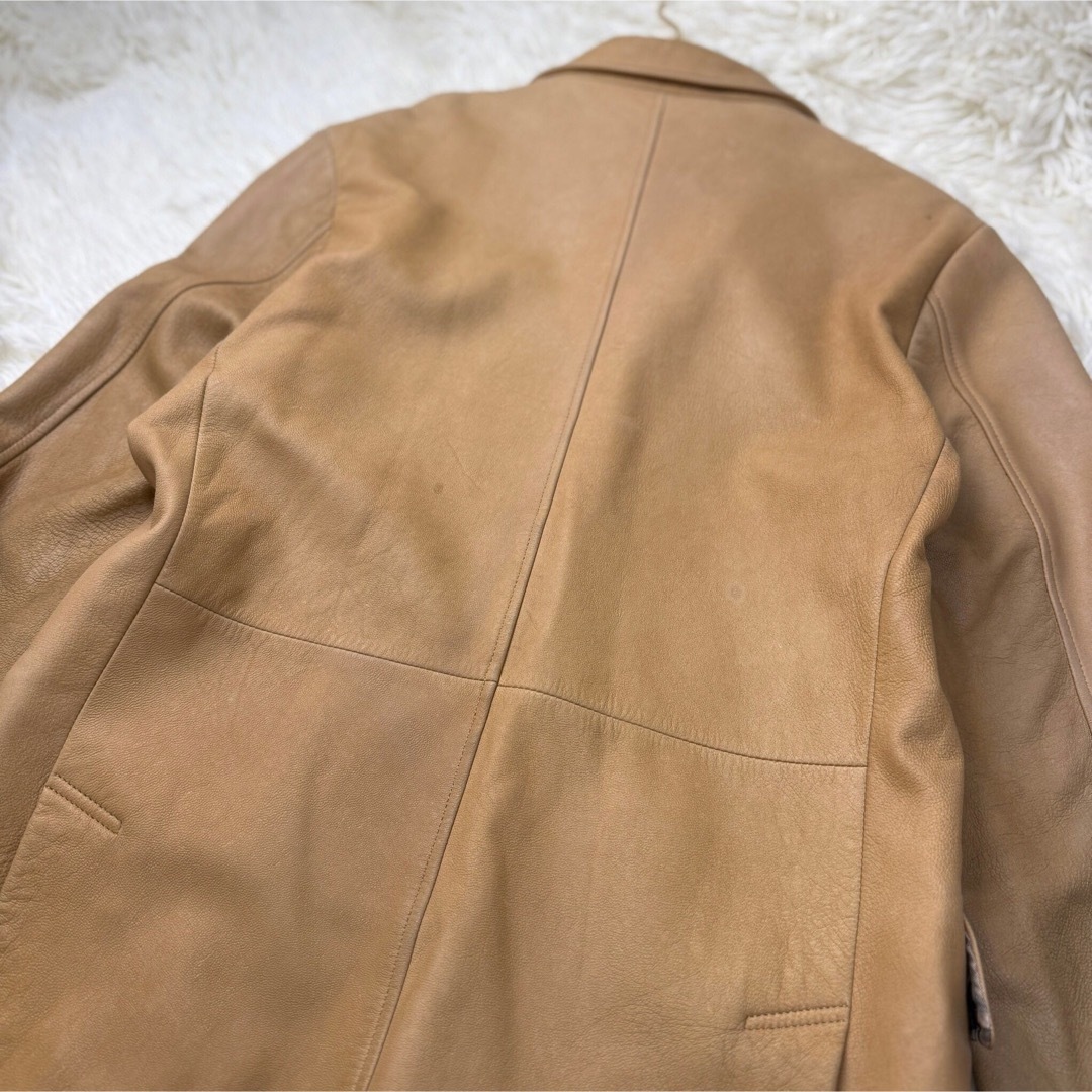 BURBERRY LONDON 羊革 テーラードジャケット ノバチェック 38