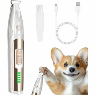 ペット用バリカン 犬 バリカン 猫 静音 LEDライト 肉球 足裏 耳裏 顔周り(犬)