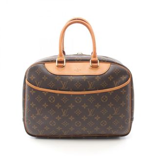 ルイヴィトン(LOUIS VUITTON)のルイ・ヴィトン LOUIS VUITTON ドーヴィル ボーリングヴァニティ モノグラム ハンドバッグ バッグ PVCコーティングキャンバス レザー レディース ブラウン系 M47270 【中古】(ハンドバッグ)