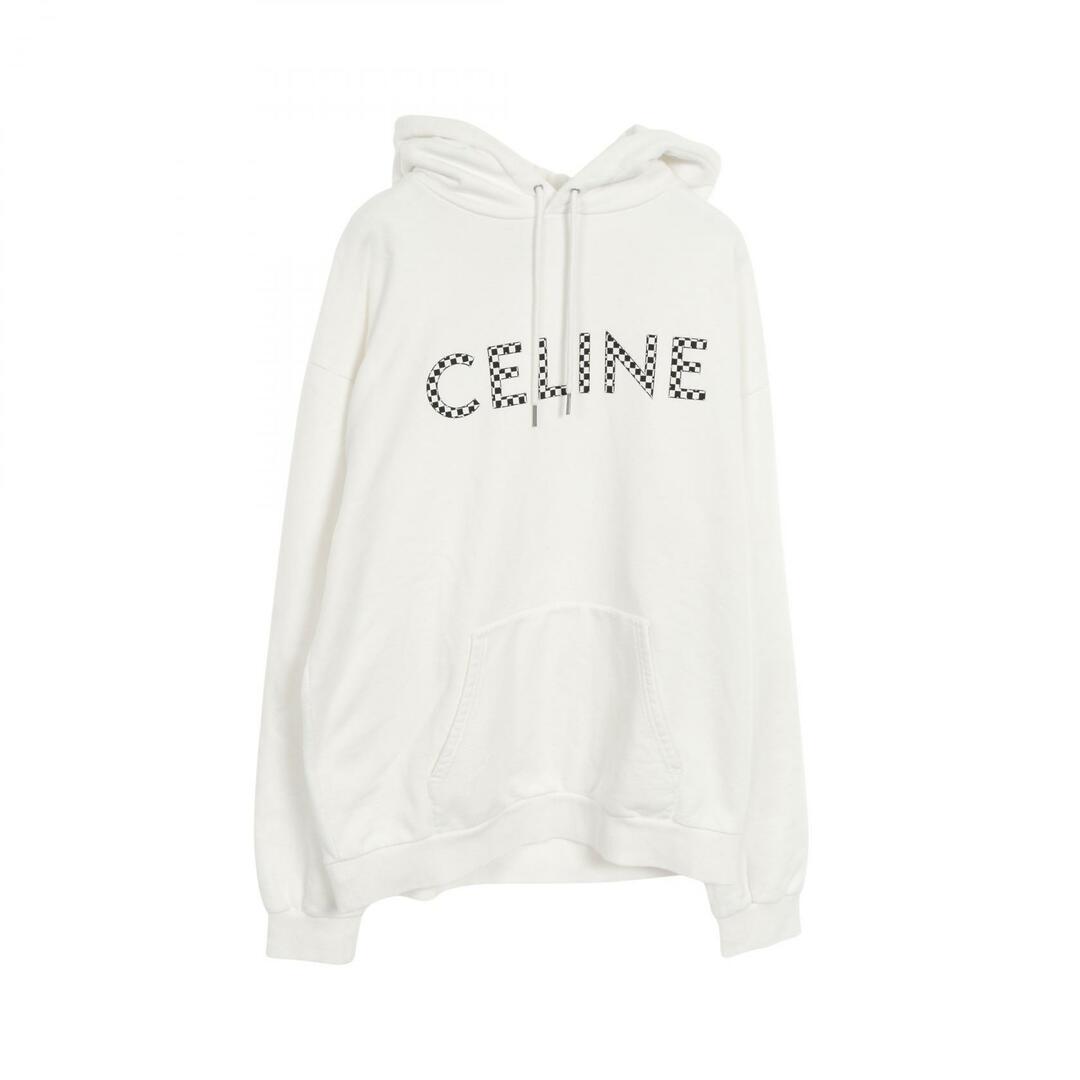 CELINE セリーヌ コットンフリース ルーズスウェットシャツ CELINE ルーズ フーディー / コットンフリース - ブラック