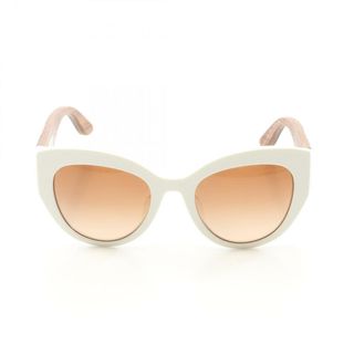 ドルチェアンドガッバーナ(DOLCE&GABBANA)のドルチェアンドガッバーナ DOLCE & GABBANA シチリアン カレット サングラス 衣料品 プラスチック レディース ホワイト系 / ブラウン系 / マルチカラー 【中古】(サングラス/メガネ)