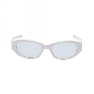 モンクレール(MONCLER)のモンクレール MONCLER サングラス 衣料品 メタル / プラスチック メンズ ホワイト系 / シルバー系 【中古】(サングラス/メガネ)