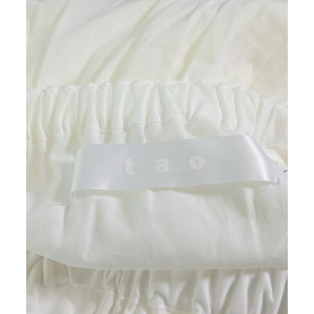 TAO タオ ロング・マキシ丈スカート 白xベージュ 2012224G0044 TAO タオ ロング・マキシ丈スカート L 白 【古着】【中古