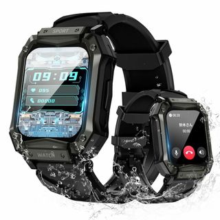 【数量限定】スマートウォッチ 軍用規格 耐衝撃【2025年革新モデル 1.65イ(その他)