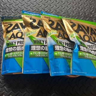 ザバス(SAVAS)の【800g 4袋】明治 ザバス　アクアホエイプロテイン１００　グレープフル(プロテイン)