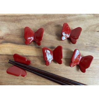 蝶々の箸置き(5つ)(テーブル用品)