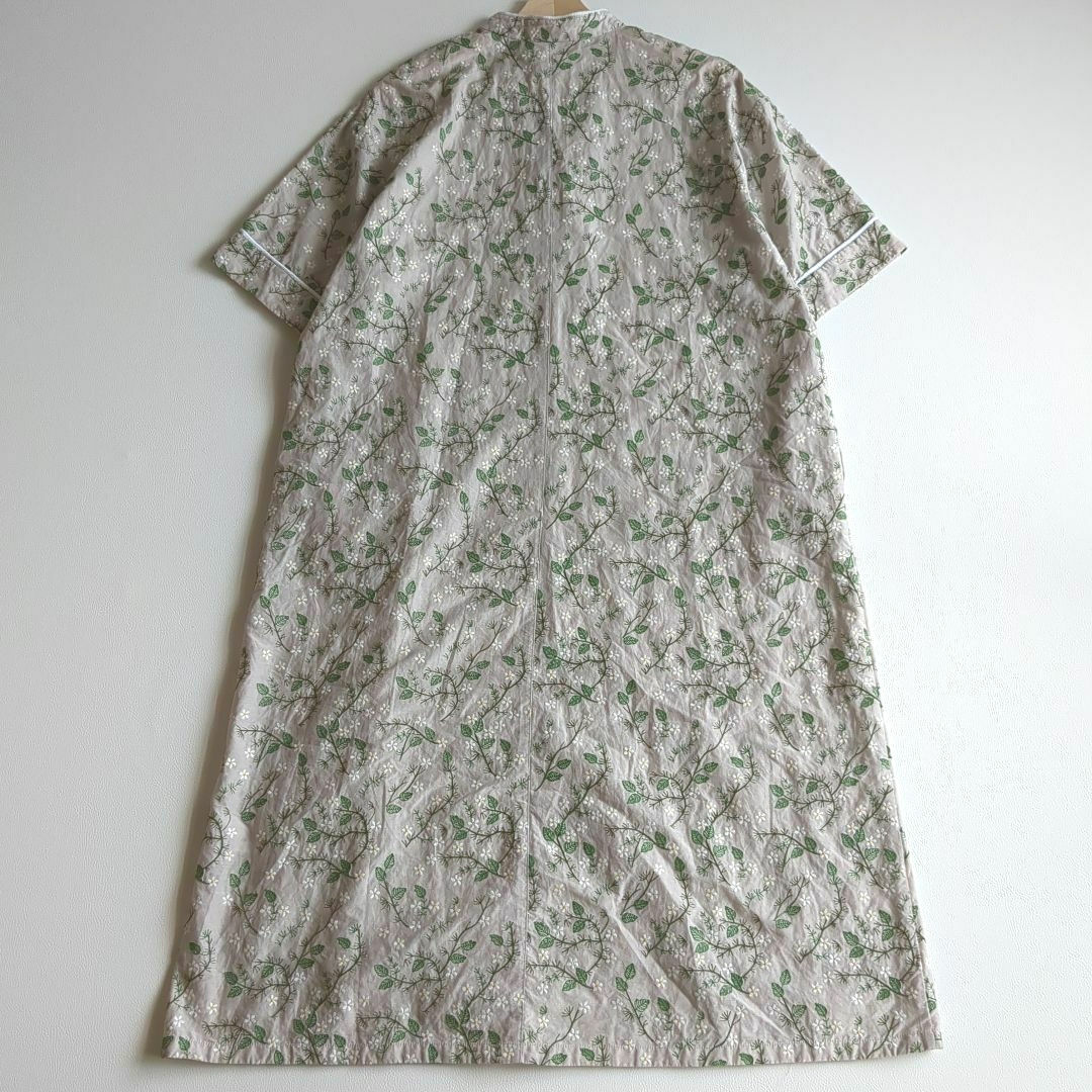 yuni(ユニ)のユニ 多色刺繍ワンピース 花 コットン シルク ロング マオカラー ゆったり F レディースのワンピース(ロングワンピース/マキシワンピース)の商品写真