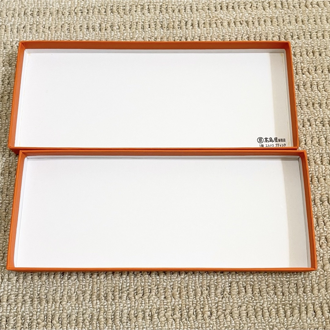 HERMES - 【美品】エルメス ハンカチ 箱付き オレンジ シルク100