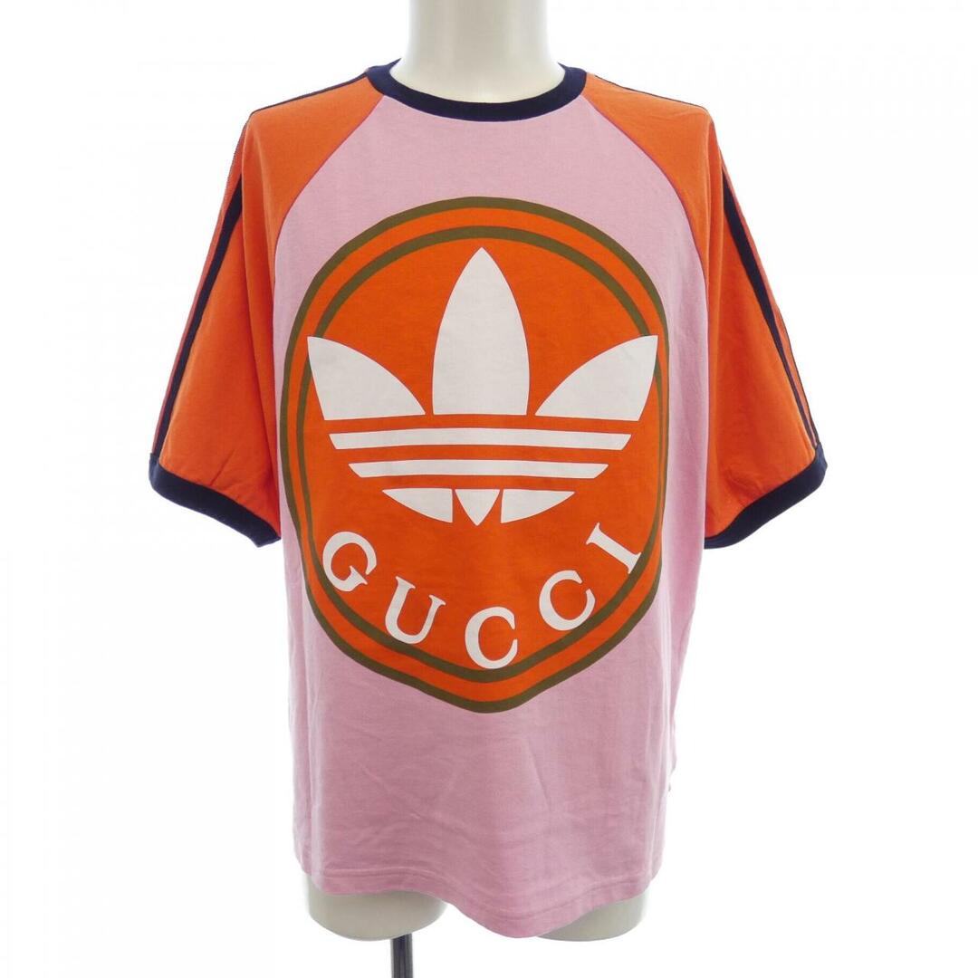 【GUCCI】グッチ コットンTシャツ オレンジ GUCCI - GUCCI グッチ Tシャツ・カットソー XS オレンジ 【古着