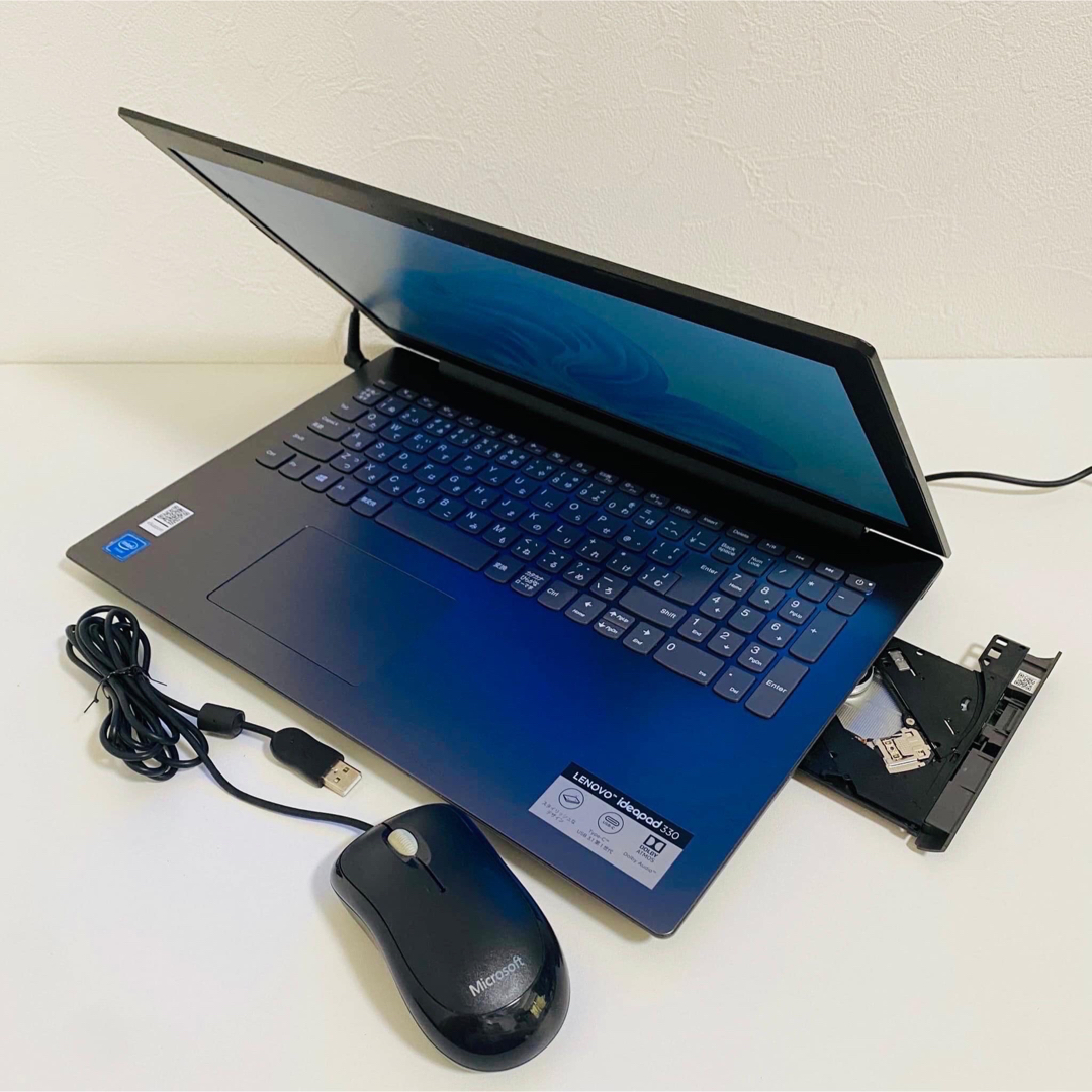 Lenovo(レノボ)のY547 LENOVOノートパソコンSSD WebカメラWin11オフィス付き スマホ/家電/カメラのPC/タブレット(ノートPC)の商品写真