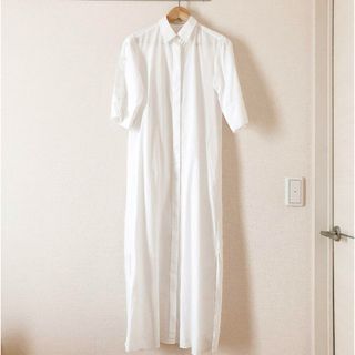 エストネーション(ESTNATION)のESTNATION コットンフライスリーブシャツワンピース(ロングワンピース/マキシワンピース)