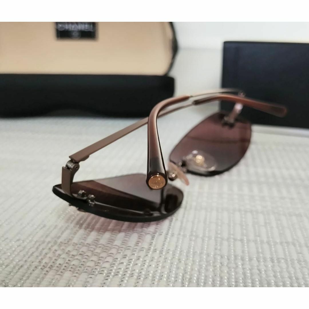 CHANEL - CHANEL シャネル サングラス リムレス ココマーク 4002