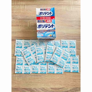 アースセイヤク(アース製薬)のアース製薬  部分入れ歯用　ポリデント 48錠　新品(口臭防止/エチケット用品)