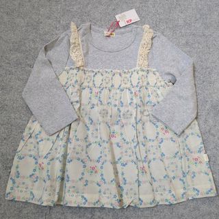 ニットプランナー(KP)のKP 未使用 チュニック風Tシャツ 140 グレー(Tシャツ/カットソー)
