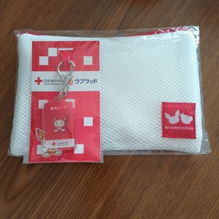 けんけつちゃんメッシュポーチとキーホルダー(ノベルティグッズ)