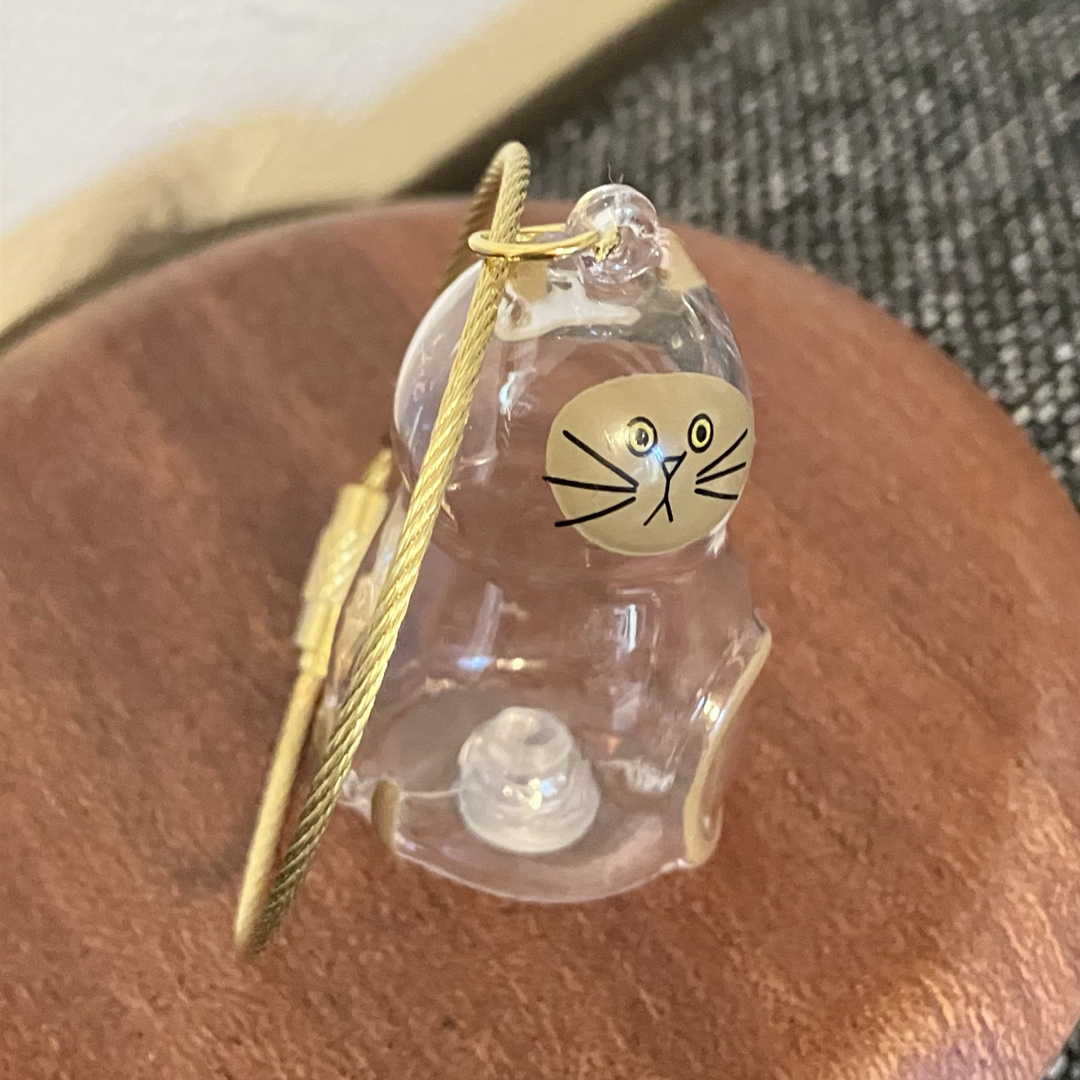 猫毛玉入れキーホルダー　シャム　③  うちの子のけだまだま風 エンタメ/ホビーのおもちゃ/ぬいぐるみ(その他)の商品写真