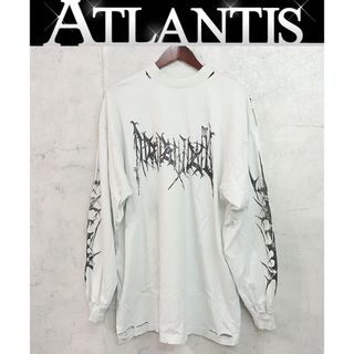 バレンシアガ(BALENCIAGA)のBALENCIAGA 銀座店 バレンシアガ ラージ フィット ダメージ加工 ロンT 長袖 size:1 白 99554(Tシャツ/カットソー(半袖/袖なし))