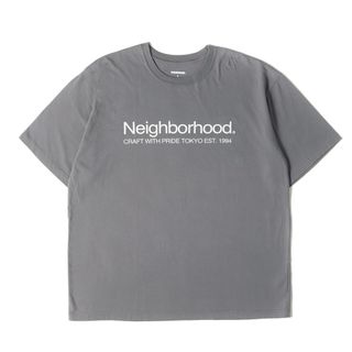 ネイバーフッド(NEIGHBORHOOD)の【美品】NEIGHBORHOOD ネイバーフッド Tシャツ サイズ:L / 24AW ブランドロゴ クルーネック Tシャツ / グレー / トップス カットソー 半袖【メンズ】【中古】(Tシャツ/カットソー(半袖/袖なし))