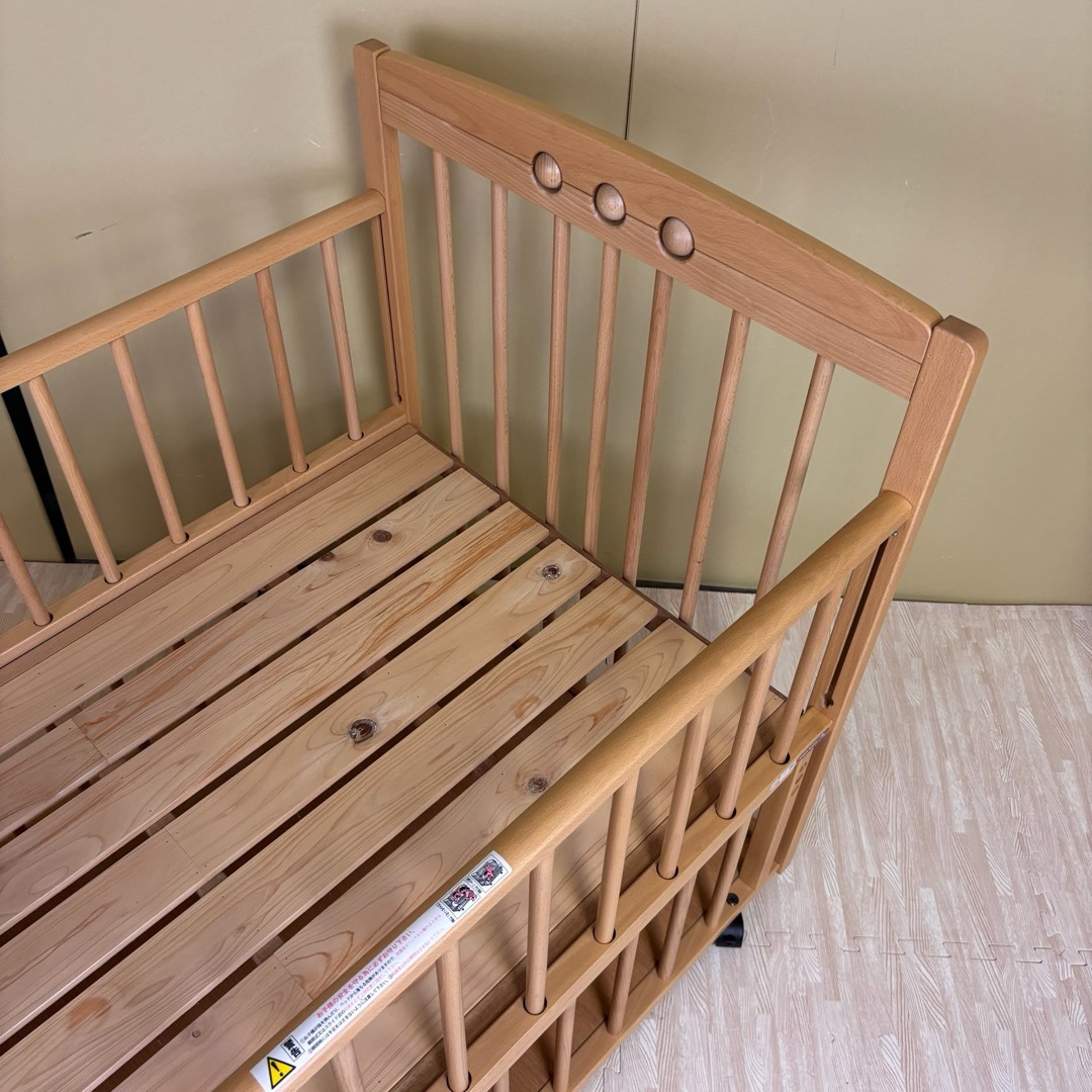 ☆すのこ床板☆美品☆ 日本製 サワベビー デュアルスライドベッド