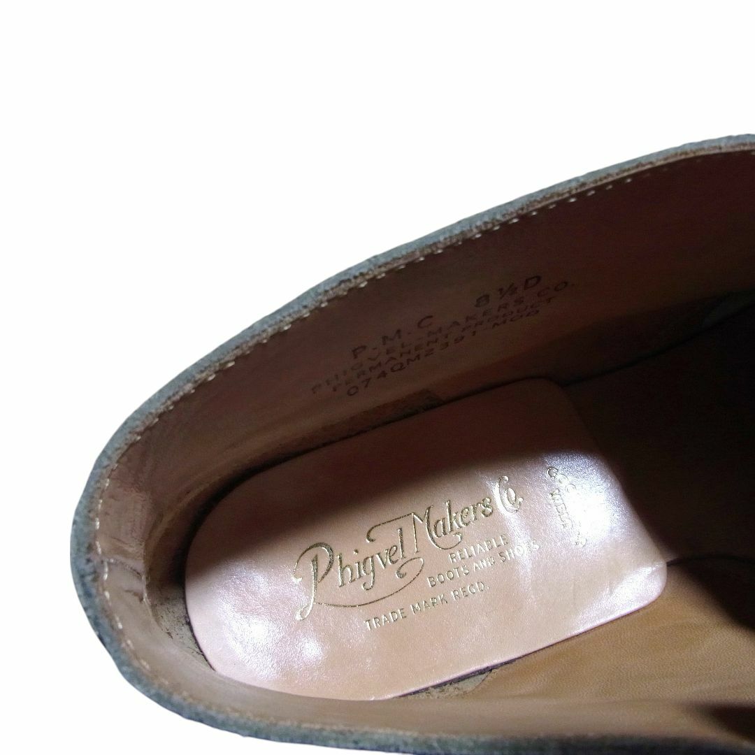 PHIGVEL(フィグベル)のPHIGVEL フィグベル レザー チャッカブーツ US8.5 D 26.5cm メンズの靴/シューズ(ブーツ)の商品写真