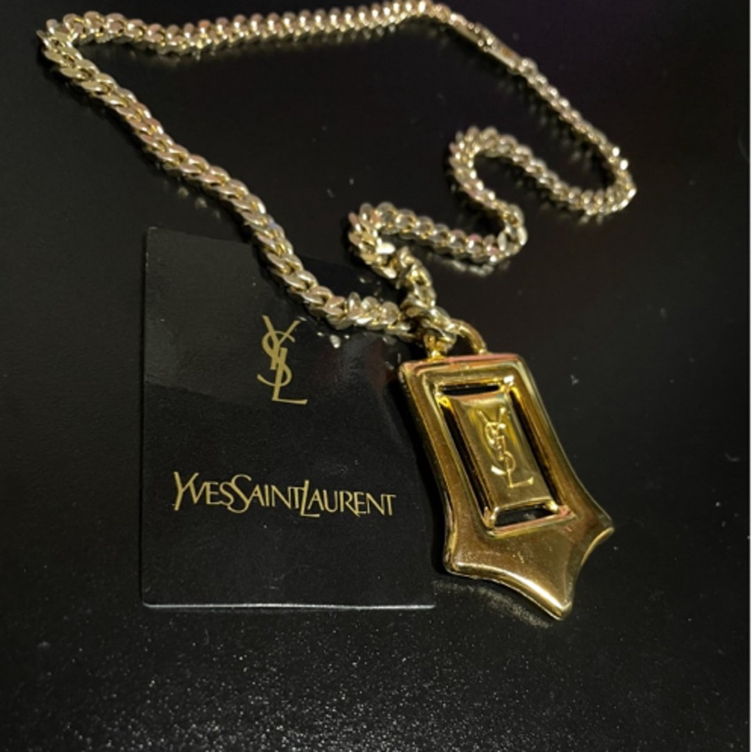 Yves Saint Laurent(イヴサンローラン)のイブサンローラン　チャーム　パーツ　ネックレス　　一点のみ　K18GP   GF メンズのアクセサリー(ネックレス)の商品写真