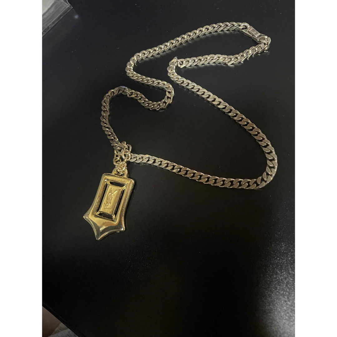 Yves Saint Laurent(イヴサンローラン)のイブサンローラン　チャーム　パーツ　ネックレス　　一点のみ　K18GP   GF メンズのアクセサリー(ネックレス)の商品写真