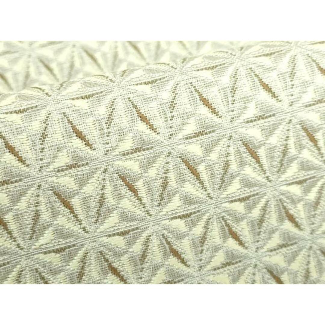雪の豪奢 切子柄 八寸名古屋帯 平和屋本店□極上 逸品 DZAA6524kh5 未使用 人文