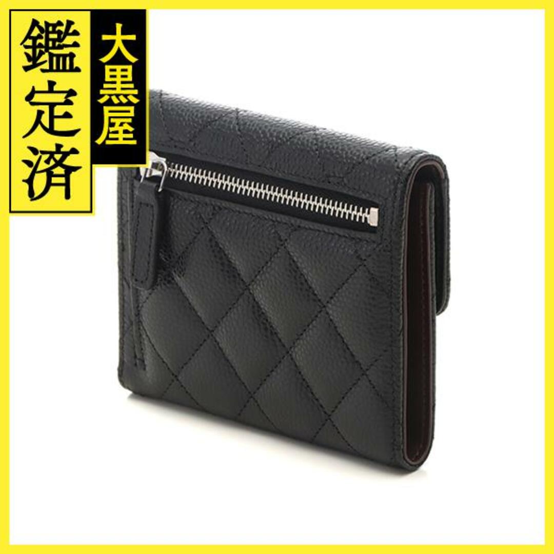 王道名品_CHANEL_ミディアム_長財布_キャビア_財布_黒_三つ折り 王道名品_CHANEL_ミディアム_長財布_キャビア_財布_黒_三つ折り