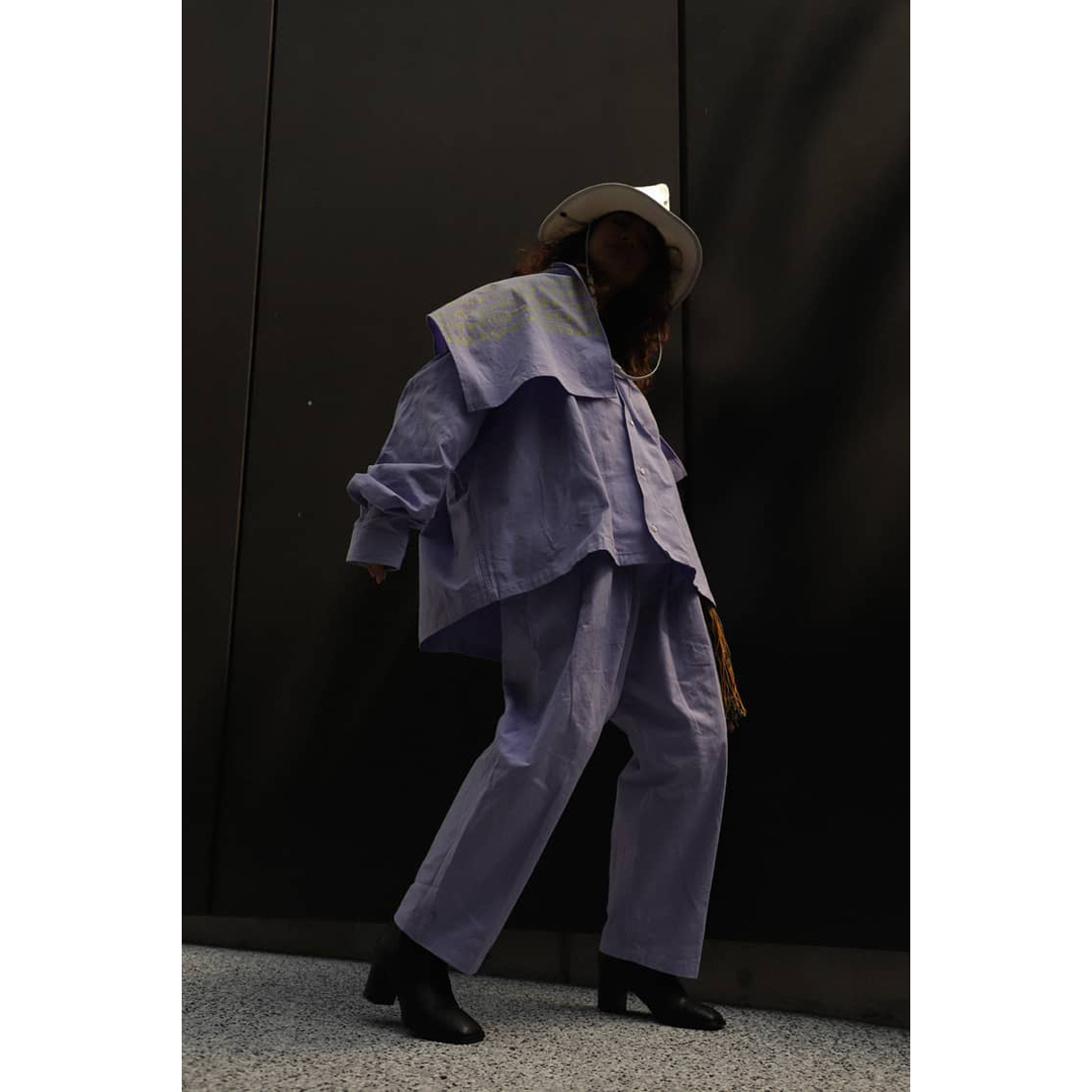 BEAMS(ビームス)のsillage × zepanese club パープルストール verdy メンズのファッション小物(ストール)の商品写真