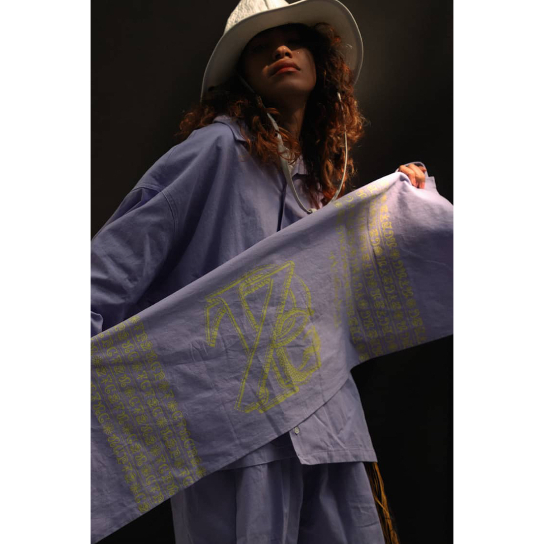 BEAMS(ビームス)のsillage × zepanese club パープルストール verdy メンズのファッション小物(ストール)の商品写真