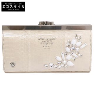 ADMJ ラウンドジップ ロングウォレット 長財布 スワロフスキー A.D.M.J ADMJ 財布 長財布 ロングウォレット モーツァルト