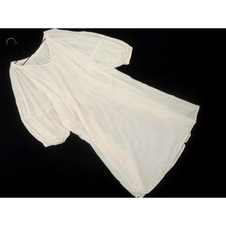 ティティベイト(titivate)のtitivate ティティベイト シアー ロング ワンピース sizeS/白 ■◆ レディース(ひざ丈ワンピース)