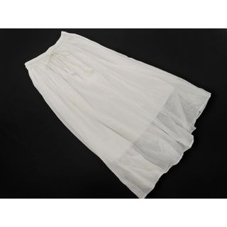 フリークスストア(FREAK'S STORE)のFREAK'S STORE フリークスストア フレア ロング スカート sizeM/白 ■◆ レディース(ロングスカート)
