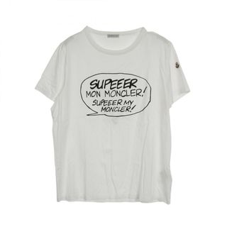 モンクレール(MONCLER)のモンクレール MONCLER SUPEEER カットソー 衣料品 トップス コットン メンズ レディース ホワイト系 8085150 【中古】(カットソー(長袖/七分))