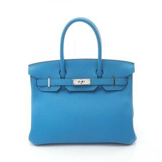 エルメス(HERMES)のエルメス HERMES バーキン30 ハンドバッグ バッグ レザー トゴ トゴ レディース ブルー系 【中古】(ハンドバッグ)