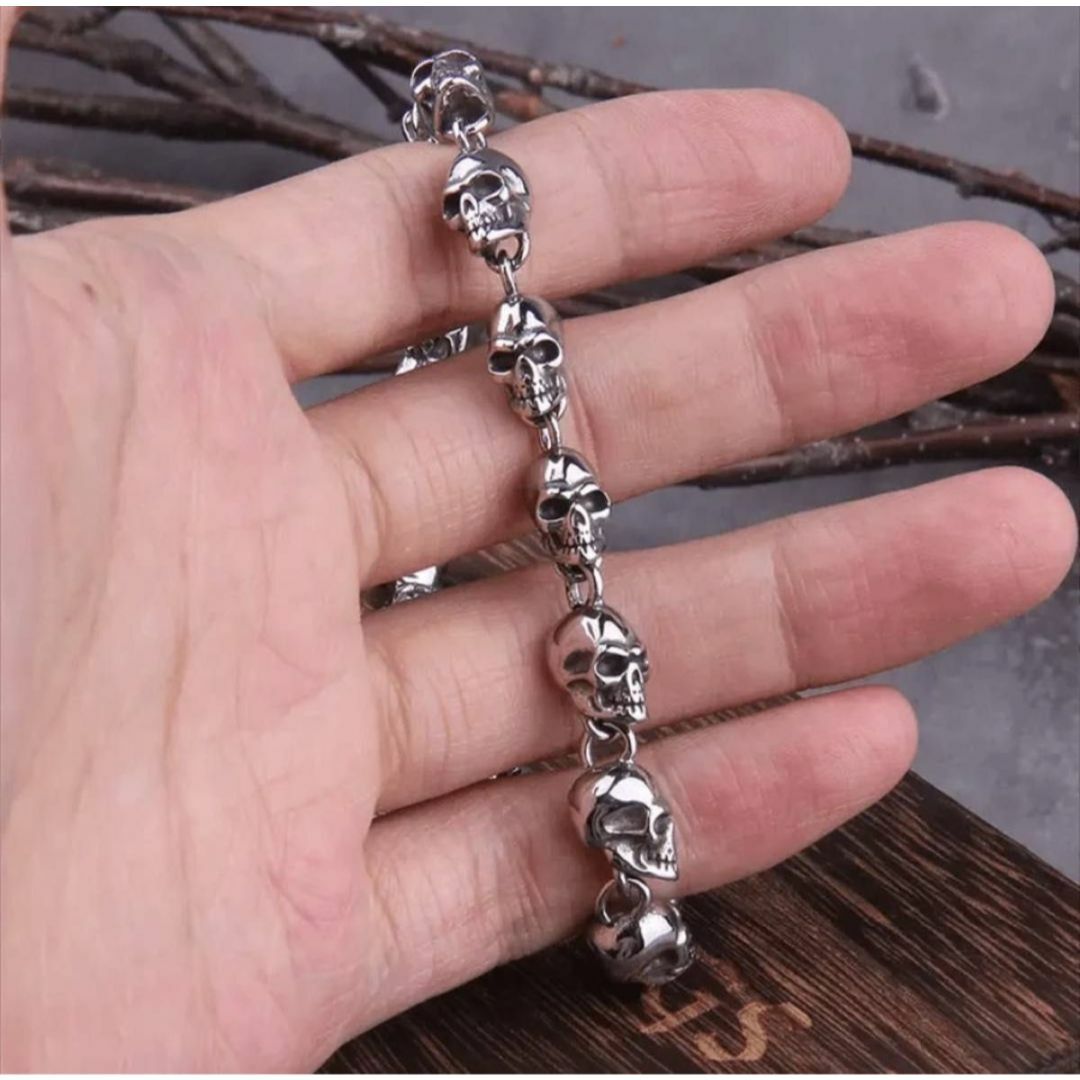 ネックレス メンズ レディース スカル ドクロ 骸骨 シルバー y2k グランジ メンズのアクセサリー(ネックレス)の商品写真